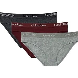 Calvin Klein Bikini Underwear Women S Multi New Logo Waistband 3 Pack Panties